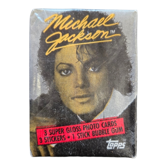 1984 Topps Michael Jackson Trading Cards - Black and Gold - Picture 1 of 2